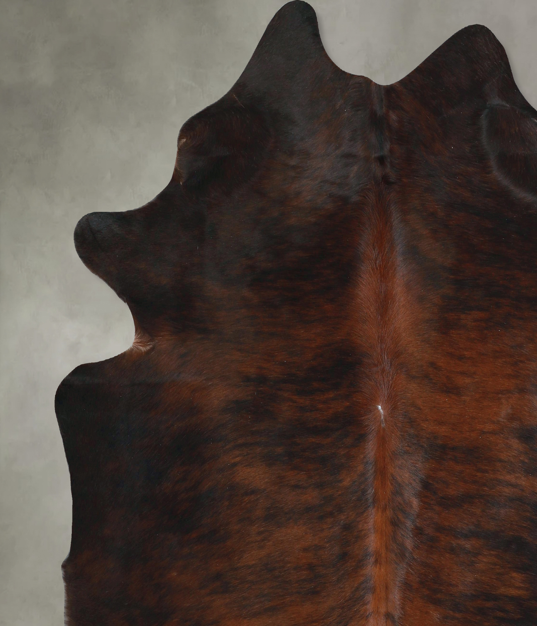 Dark Brindle XX-Large Brazilian Cowhide Rug 7'10"H x 6'11"W #A48807 by