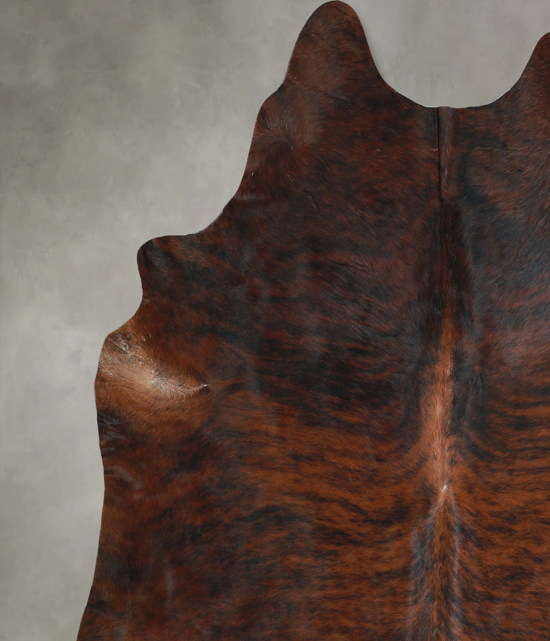 Dark Brindle XX-Large Brazilian Cowhide Rug 8'1"H x 7'11"W #A48808 by 