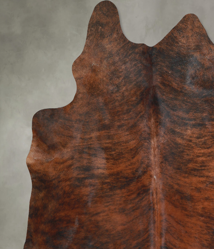 Dark Brindle XX-Large Brazilian Cowhide Rug 8'2"H x 7'4"W #A48809 by Hudson Hides