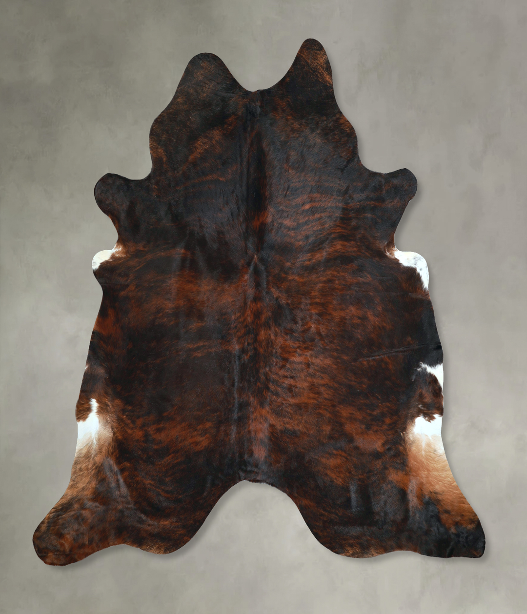 Dark Brindle XX-Large Brazilian Cowhide Rug 7'10"H x 7'6"W #A48810 by 