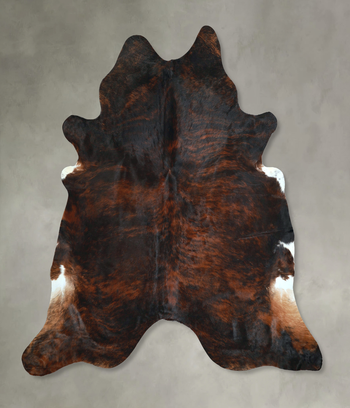 Dark Brindle XX-Large Brazilian Cowhide Rug 7'10"H x 7'6"W #A48810 by Hudson Hides