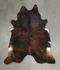 Dark Brindle XX-Large Brazilian Cowhide Rug 7'10