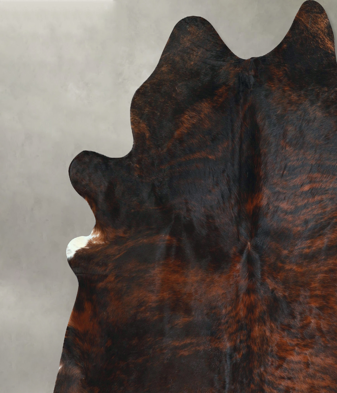Dark Brindle XX-Large Brazilian Cowhide Rug 7'10"H x 7'6"W #A48810 by 