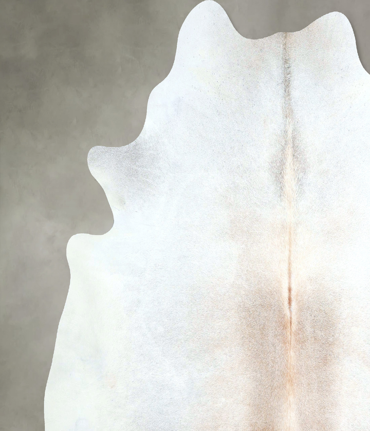 Grey with Beige X-Large Brazilian Cowhide Rug 7'1"H x 6'9"W #A48816 by Hudson Hides