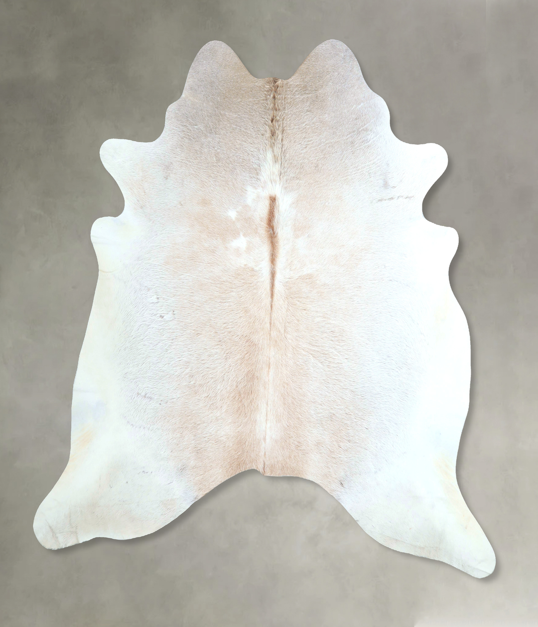 Grey with Beige X-Large Brazilian Cowhide Rug 7'3"H x 6'11"W #A48817 b