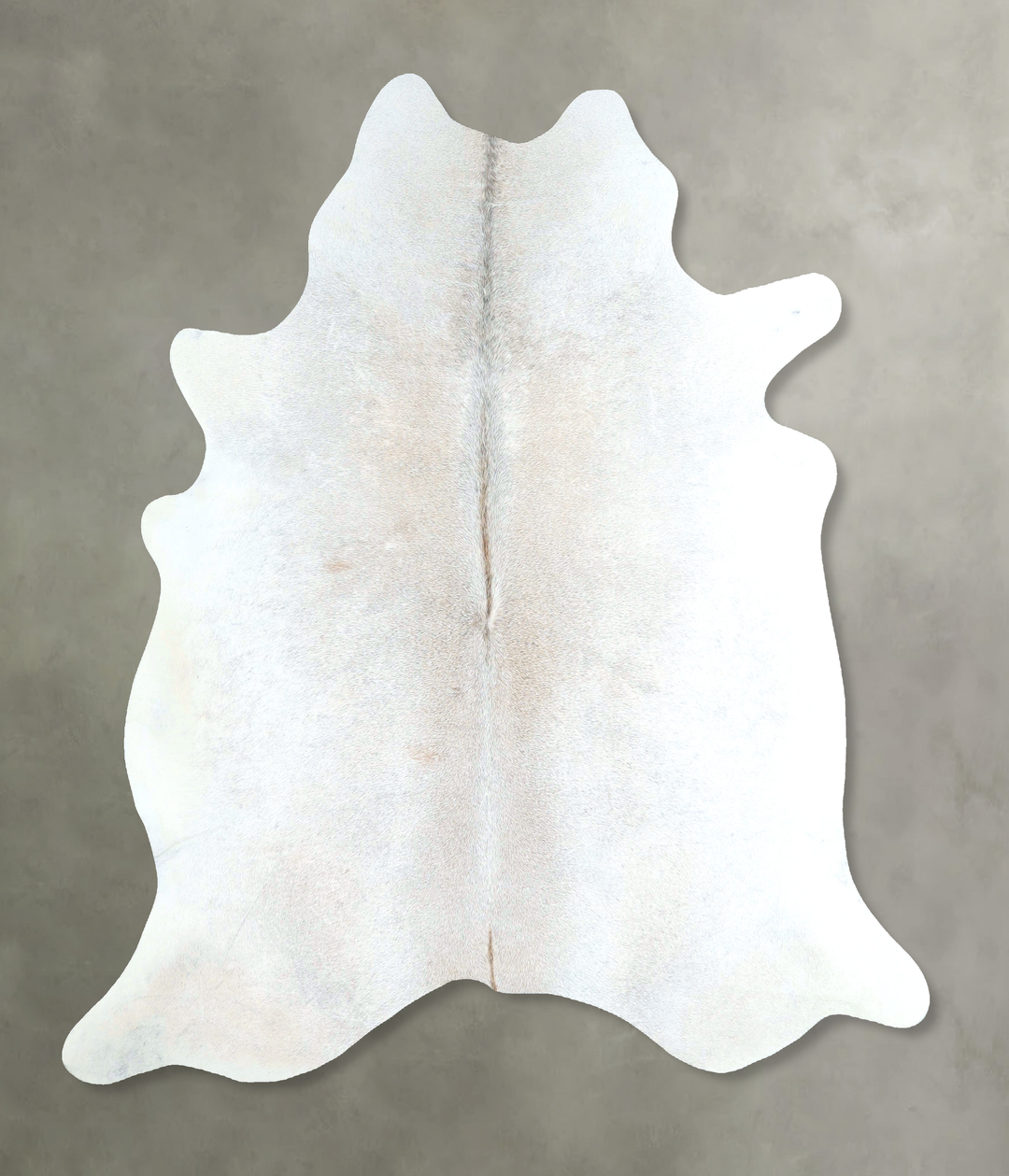 Grey with Beige Large Brazilian Cowhide Rug 6'4"H x 6'1"W #A48824 by H