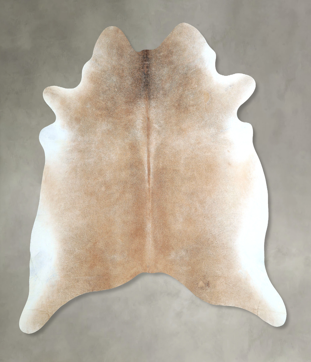 Grey with Beige X-Large Brazilian Cowhide Rug 6'9"H x 6'3"W #A48828 by
