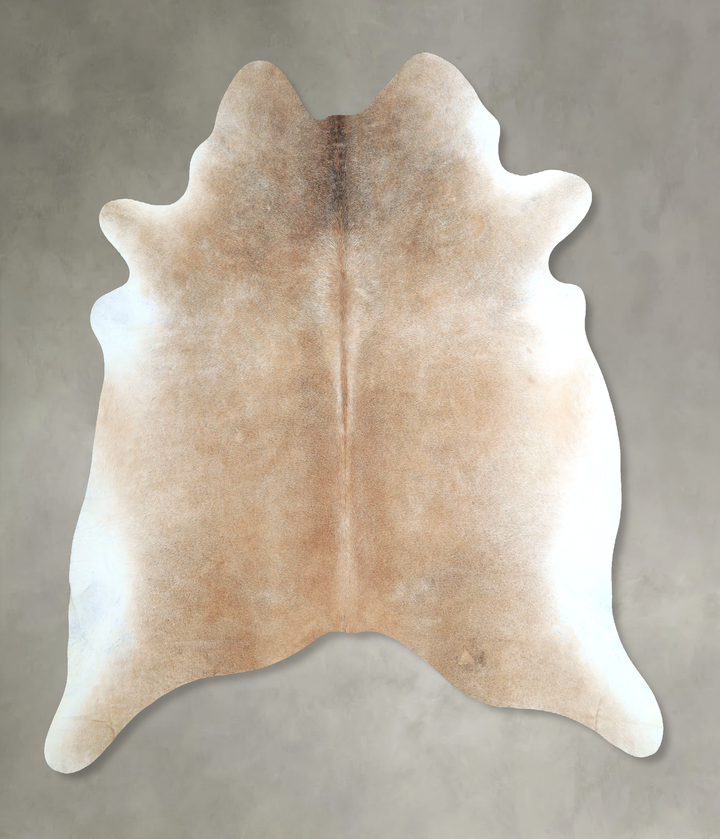 Grey with Beige X-Large Brazilian Cowhide Rug 6'9"H x 6'3"W #A48828 by Hudson Hides