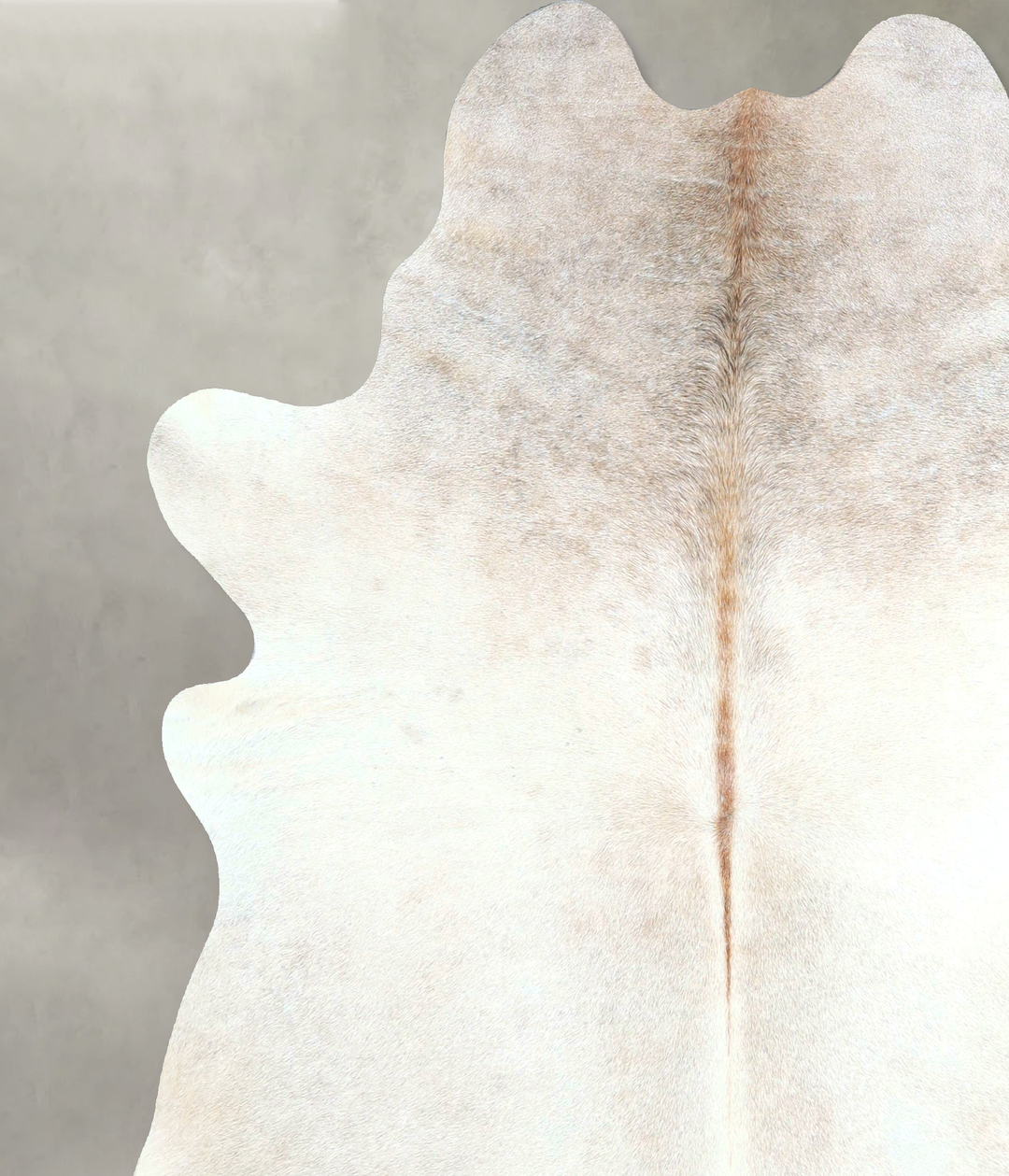 Grey with Beige X-Large Brazilian Cowhide Rug 6'10"H x 6'1"W #A48829 b