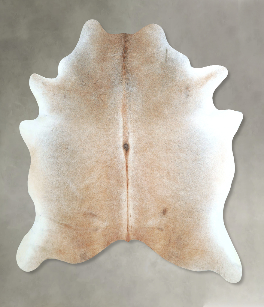 Grey with Beige X-Large Brazilian Cowhide Rug 6'9"H x 6'1"W #A48831 by Hudson Hides