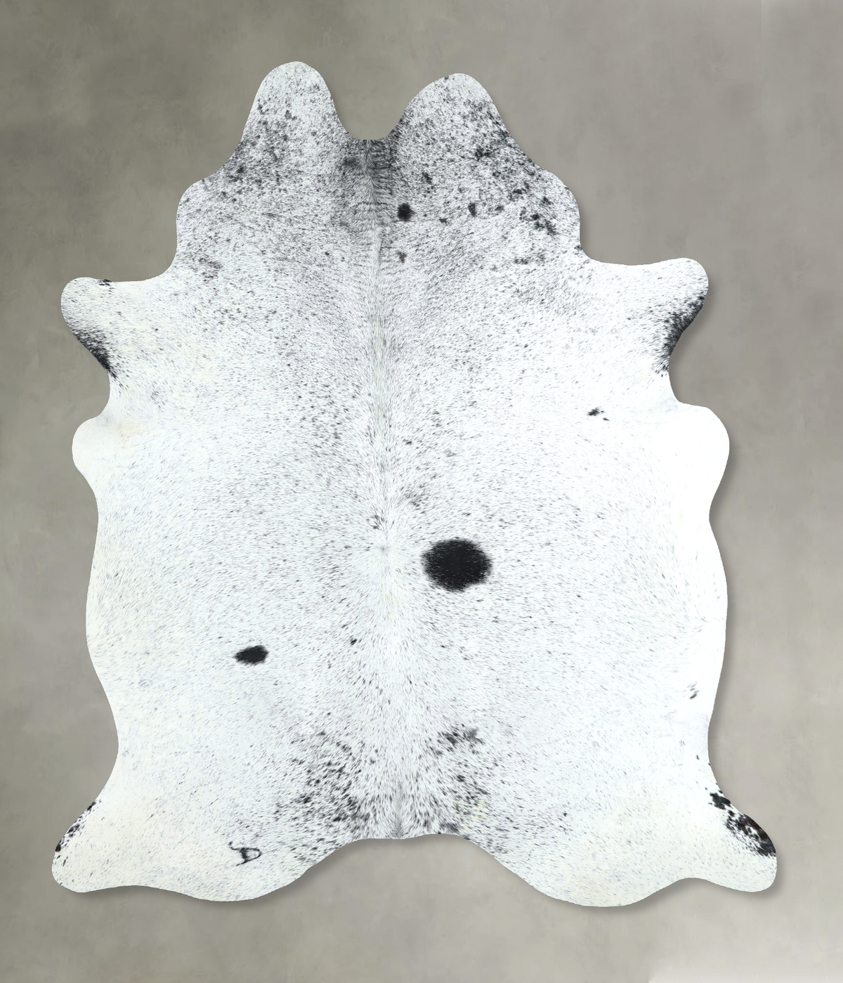 Salt and Pepper Black Cowhide Rug #A48841