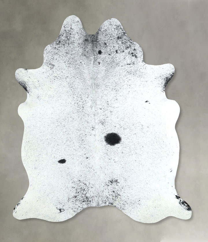 Salt and Pepper Black X-Large Brazilian Cowhide Rug 6'11"H x 5'11"W #A48841 by Hudson Hides