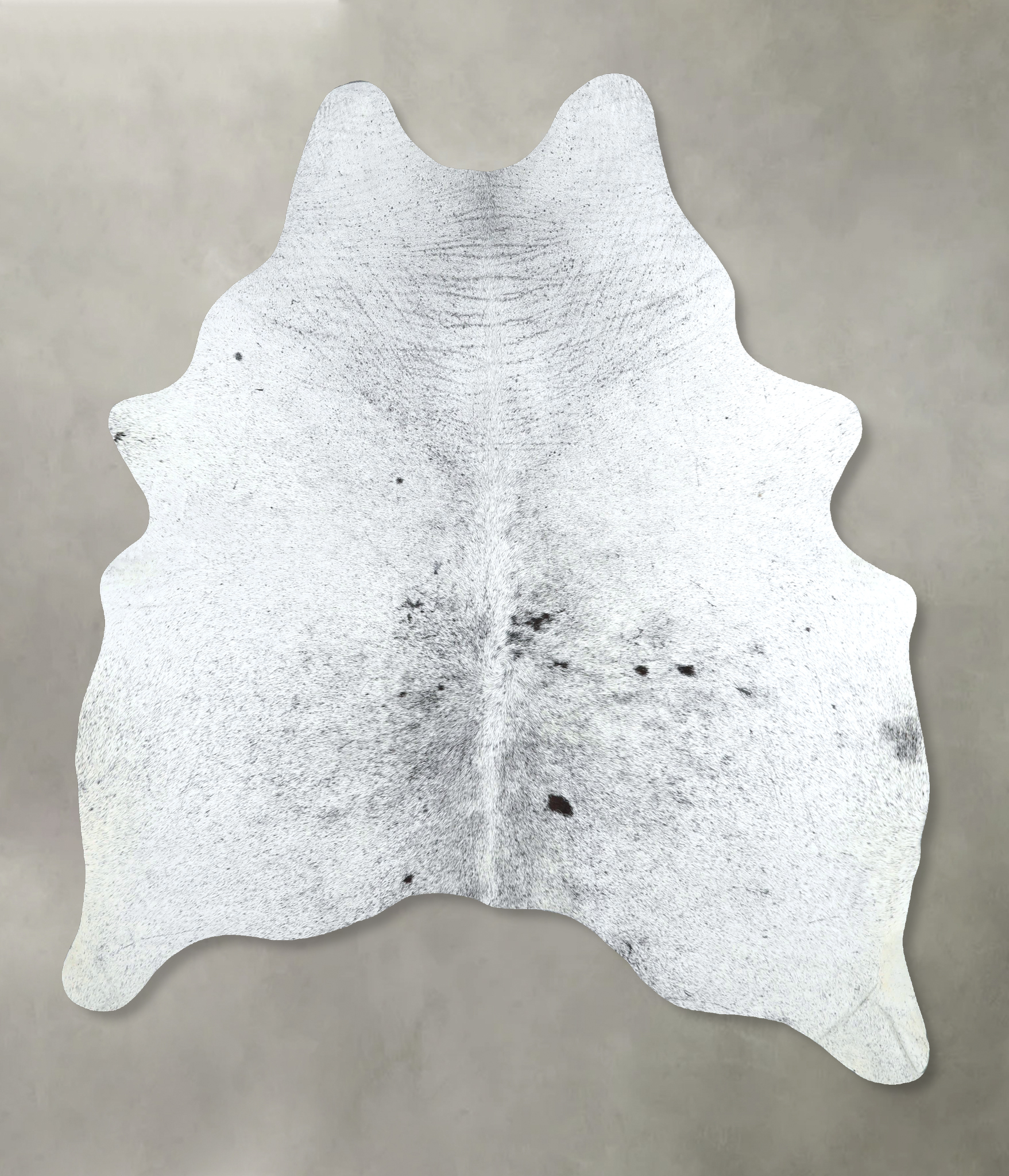 Salt and Pepper Black Cowhide Rug #A48844