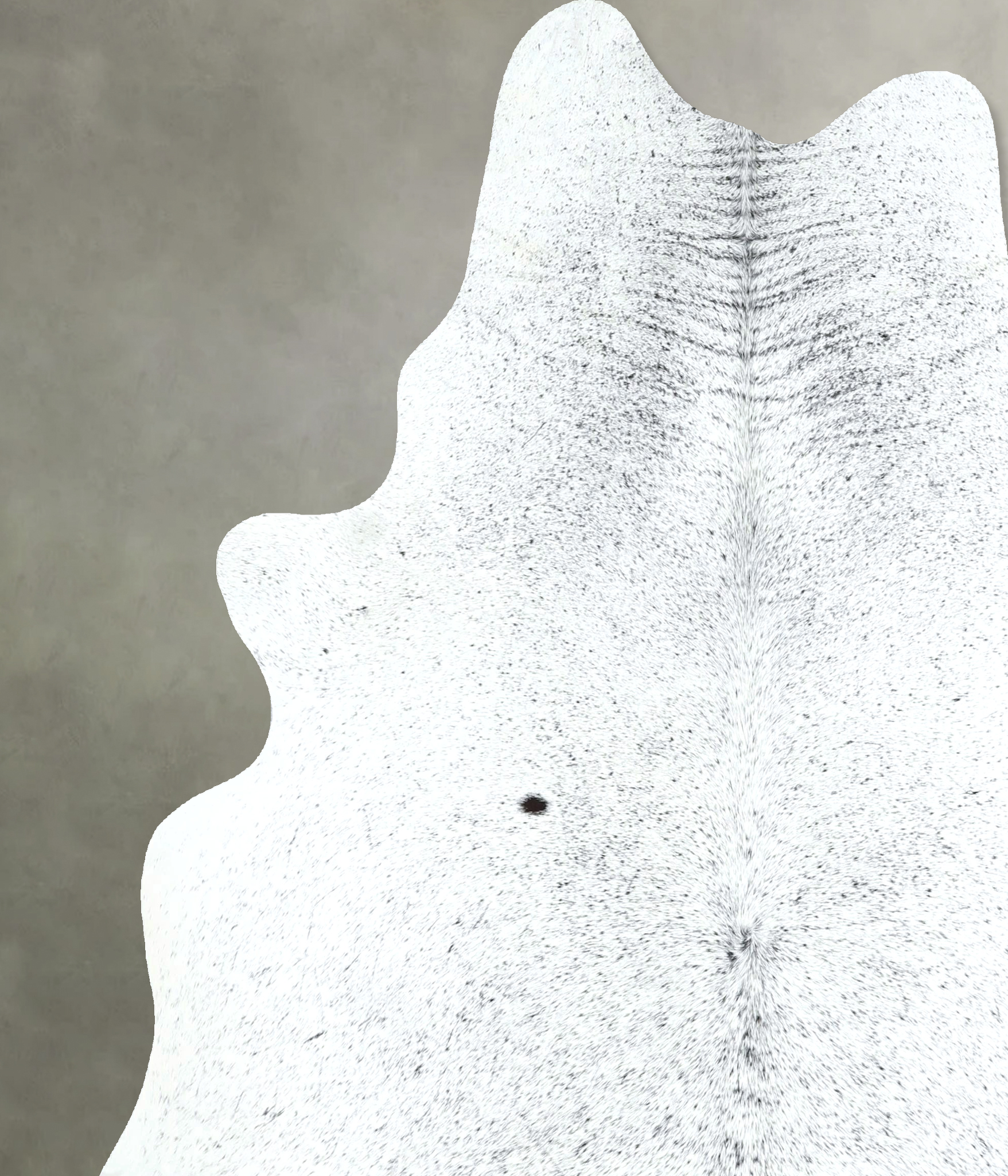 Salt and Pepper Black Cowhide Rug #A48864