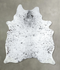 Salt and Pepper Black Large Brazilian Cowhide Rug 6'9