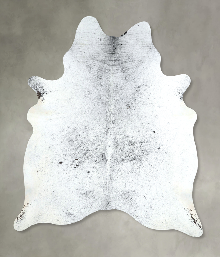 Salt and Pepper Black X-Large Brazilian Cowhide Rug 7'0"H x 6'2"W #A48868 by Hudson Hides