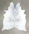 Salt and Pepper Black X-Large Brazilian Cowhide Rug 7'0