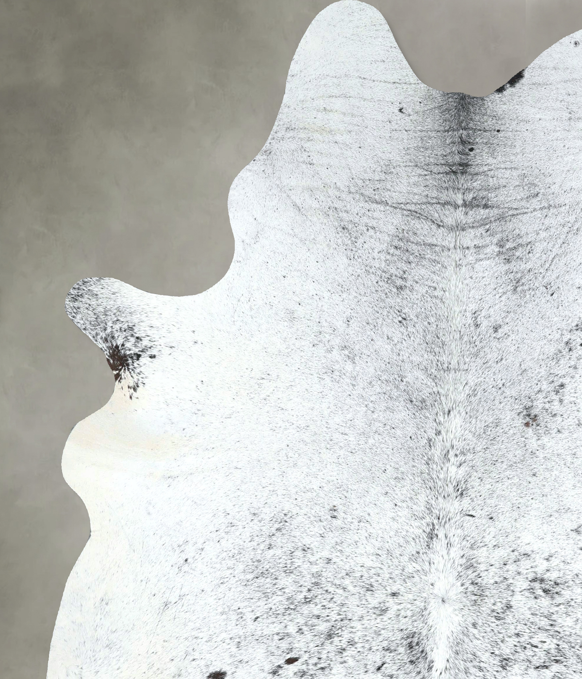 Salt and Pepper Black Cowhide Rug #A48868