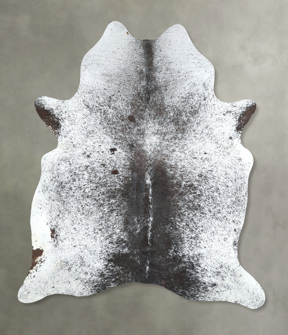 Salt and Pepper Black Cowhide Rug #A48872