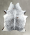 Salt and Pepper Black Large Brazilian Cowhide Rug 6'9