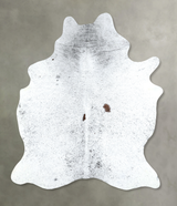 Salt and Pepper Black Large Brazilian Cowhide Rug 6'9"H x 5'6"W #A48878 by Hudson Hides