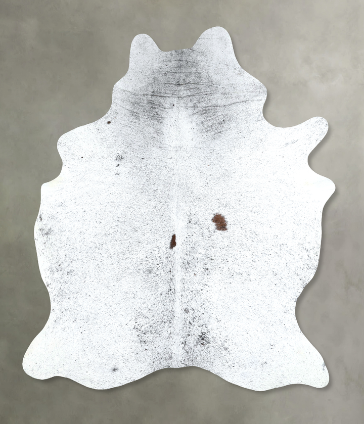 Salt and Pepper Black Large Brazilian Cowhide Rug 6'9"H x 5'6"W #A48878 by Hudson Hides