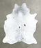 Salt and Pepper Black Large Brazilian Cowhide Rug 6'9