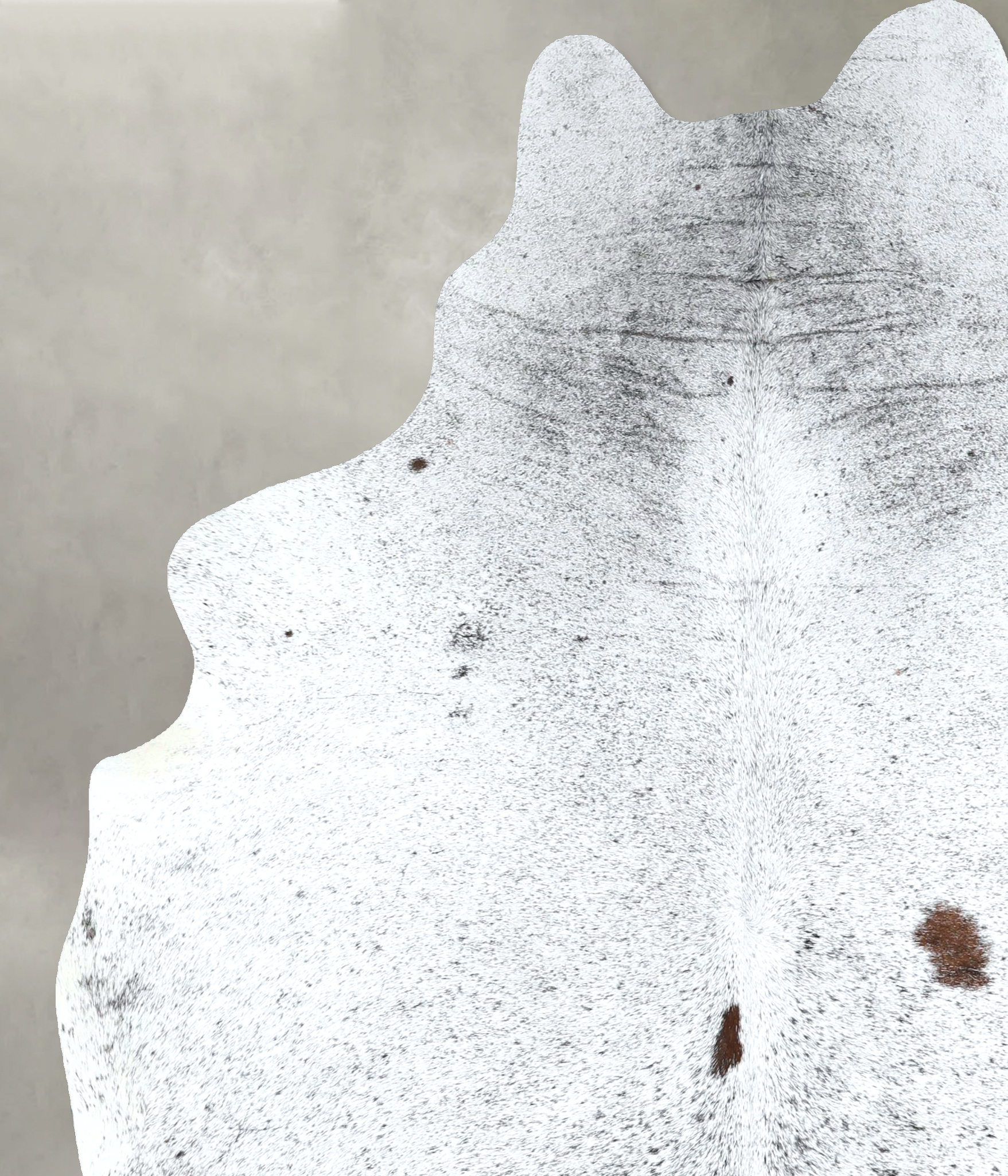 Salt and Pepper Black Cowhide Rug #A48878