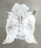 Salt and Pepper Black Large Brazilian Cowhide Rug 6'1