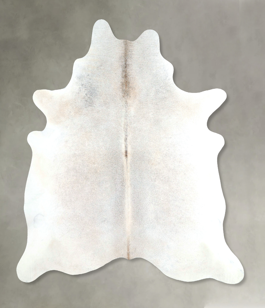 Grey with Beige X-Large Brazilian Cowhide Rug 6'9"H x 6'0"W #A48895 by Hudson Hides