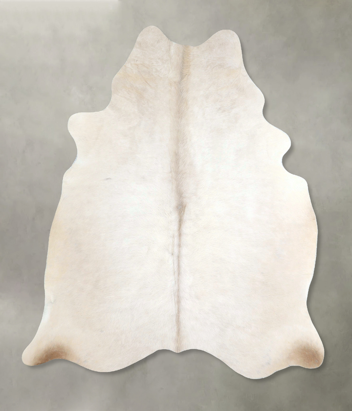 Champagne Large Brazilian Cowhide Rug 6'3"H x 5'3"W #A48901 by Hudson Hides