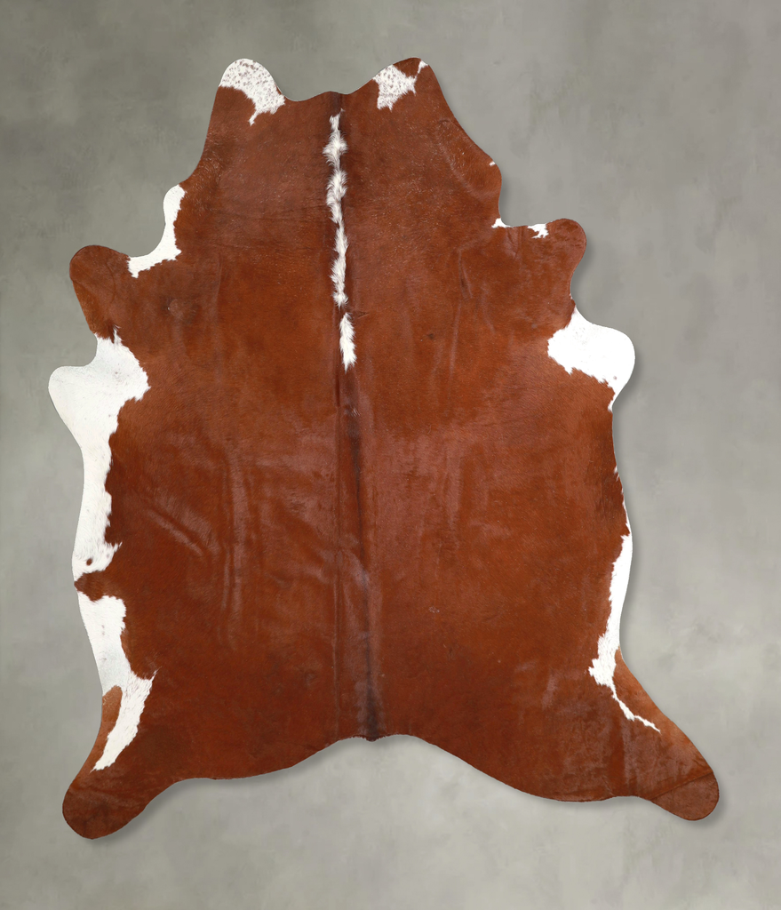 Hereford X-Large Brazilian Cowhide Rug 7'3"H x 6'9"W #A48906 by Hudson Hides