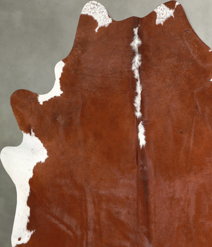 Hereford X-Large Brazilian Cowhide Rug 7'3"H x 6'9"W #A48906 by Hudson Hides
