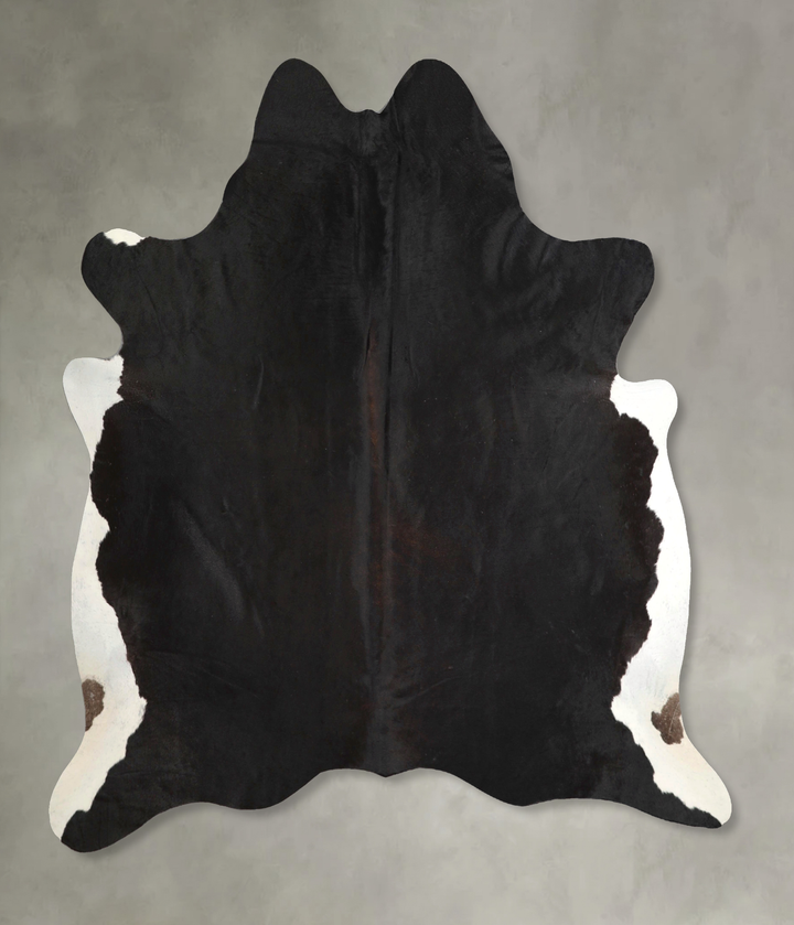 Black and White X-Large Brazilian Cowhide Rug 7'0"H x 6'7"W #A48908 by Hudson Hides