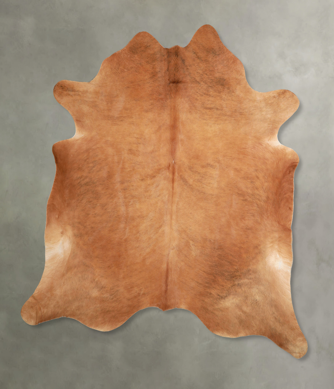 Solid Brown XX-Large Brazilian Cowhide Rug 8'3"H x 7'4"W #A48910 by Hu