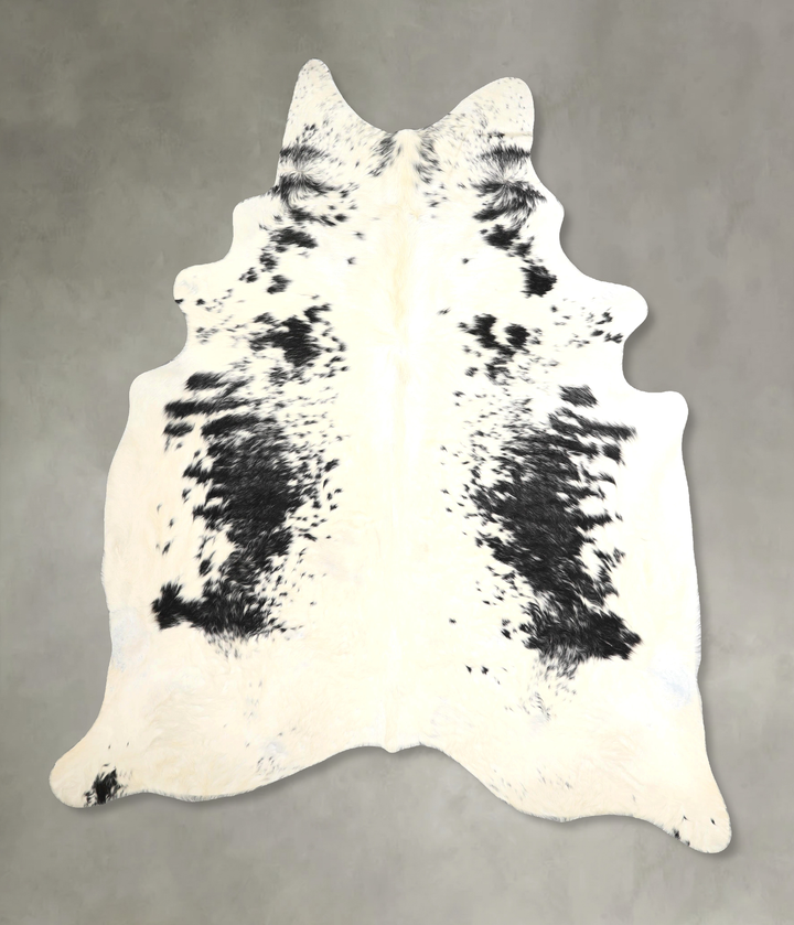 Black and White X-Large Brazilian Cowhide Rug 7'10"H x 6'3"W #A48913 by Hudson Hides