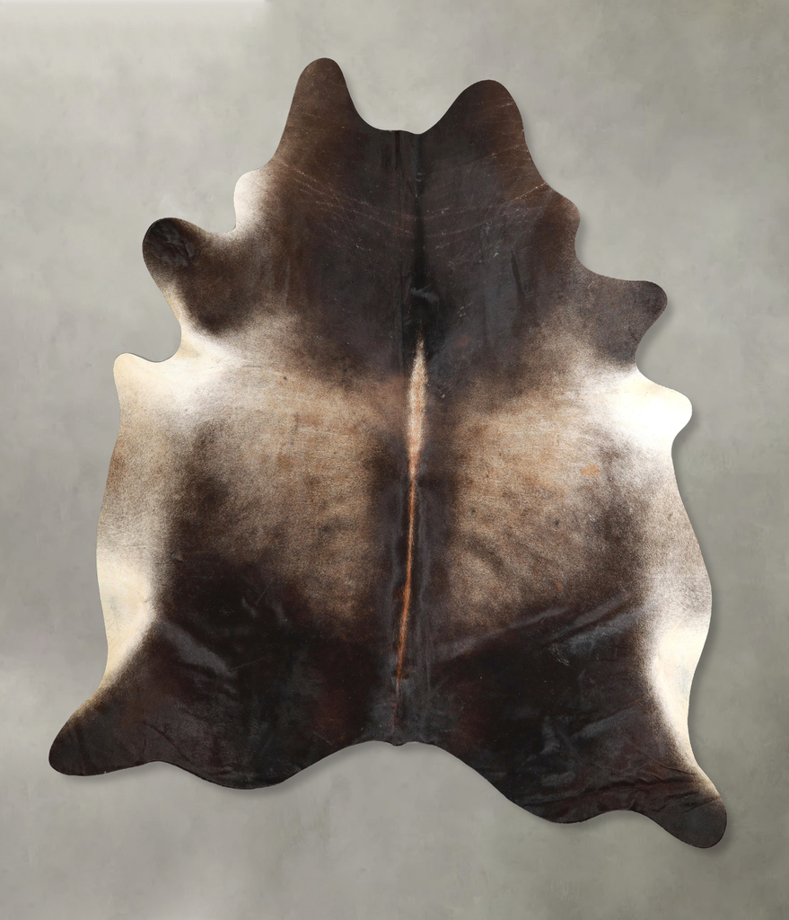 Chocolate XX-Large Brazilian Cowhide Rug 7'10"H x 6'8"W #A48914 by Hudson Hides
