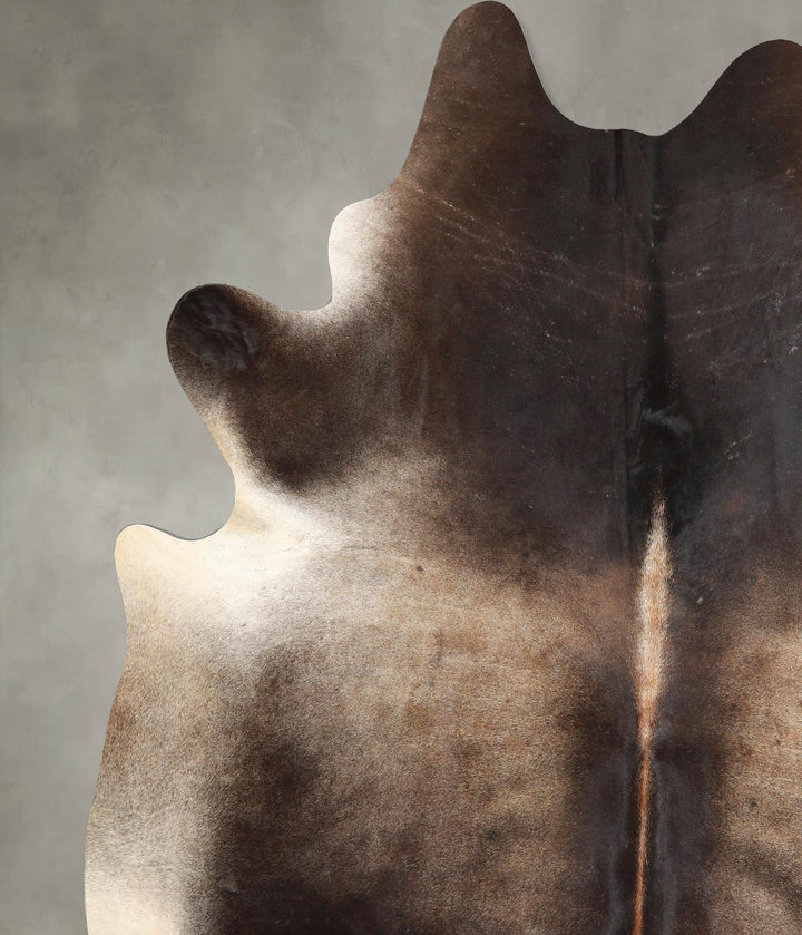 Chocolate XX-Large Brazilian Cowhide Rug 7'10"H x 6'8"W #A48914 by Hudson Hides