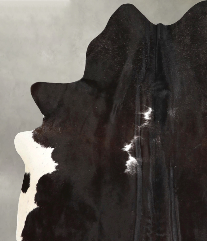 Black and White X-Large Brazilian Cowhide Rug 7'2"H x 6'1"W #A48915 by Hudson Hides