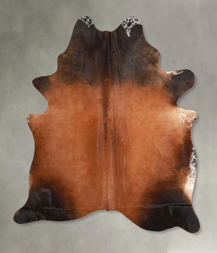 Warm Caramel X-Large Brazilian Cowhide Rug 7'4"H x 6'0"W #A48917 by Hudson Hides