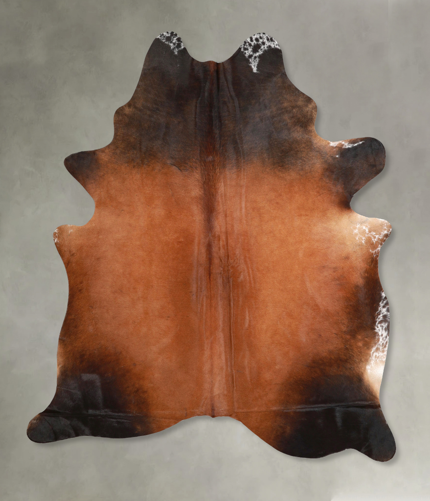 Warm Caramel X-Large Brazilian Cowhide Rug 7'4"H x 6'0"W #A48917 by Hudson Hides
