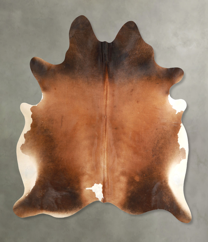 Warm Caramel X-Large Brazilian Cowhide Rug 6'10"H x 6'2"W #A48925 by Hudson Hides