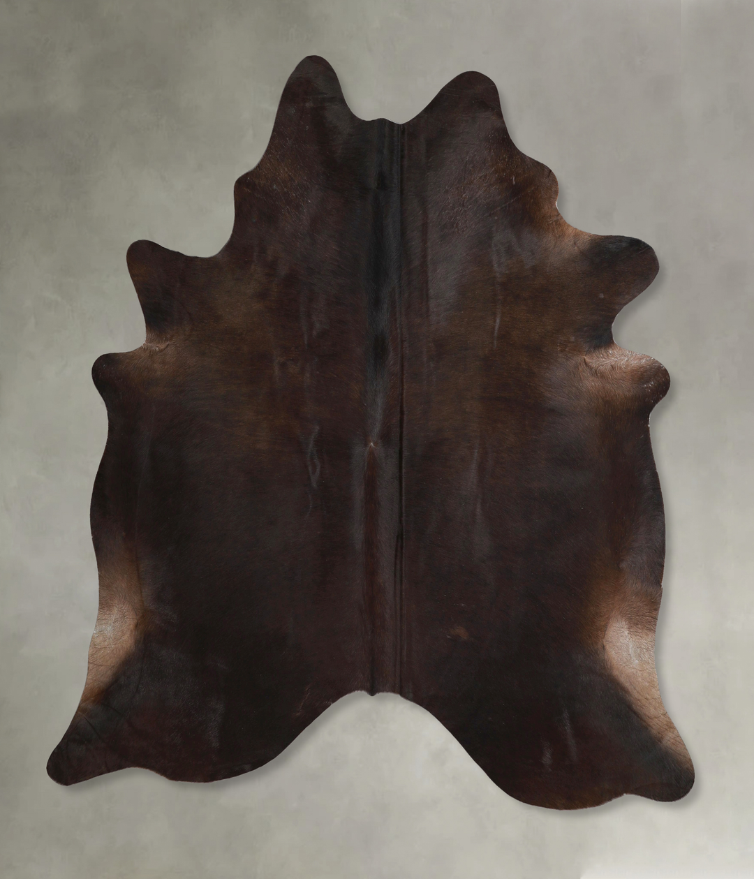 Chocolate X-Large Brazilian Cowhide Rug 7'1"H x 6'8"W #A48926 by Hudso