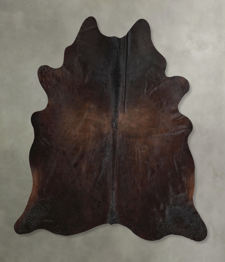 Chocolate X-Large Brazilian Cowhide Rug 7'1"H x 6'11"W #A48930 by Hudson Hides