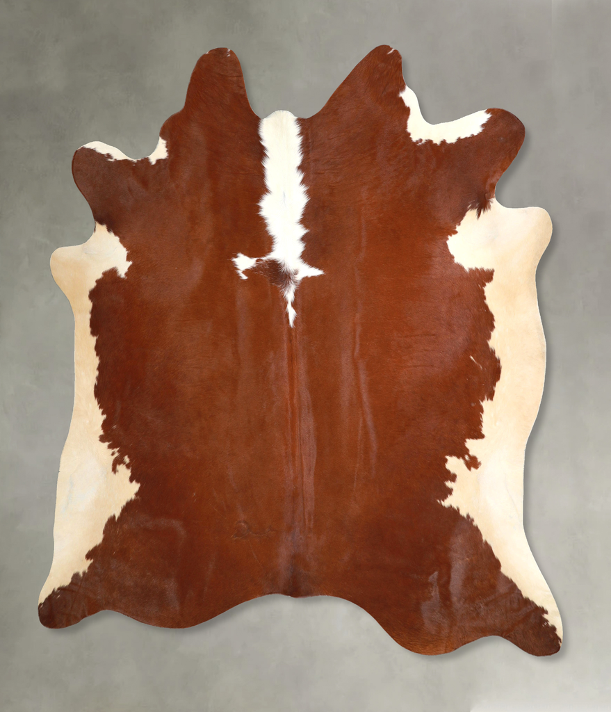 Hereford X-Large Brazilian Cowhide Rug 7'1"H x 6'11"W #A48932 by Hudson Hides