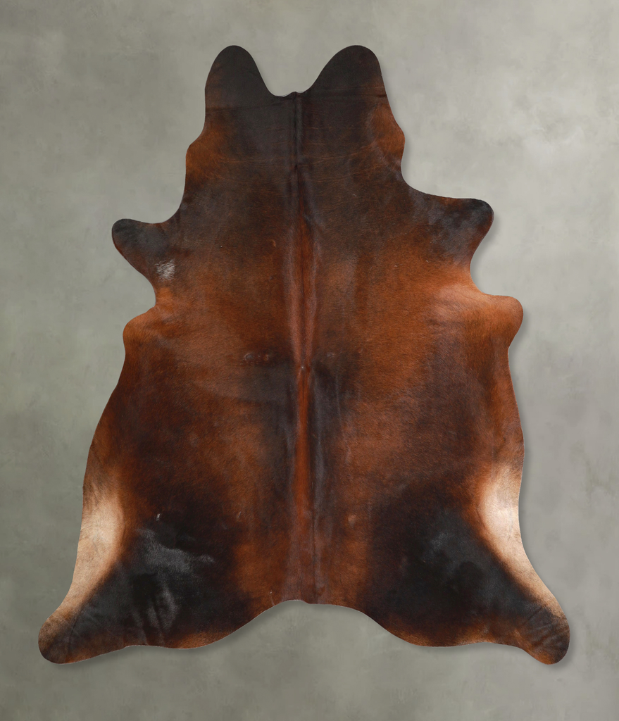 Chocolate X-Large Brazilian Cowhide Rug 7'1"H x 6'7"W #A48933 by Hudson Hides