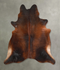 Chocolate X-Large Brazilian Cowhide Rug 7'1