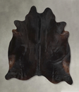 Solid Black X-Large Brazilian Cowhide Rug 7'4"H x 6'9"W #A48942 by Hudson Hides