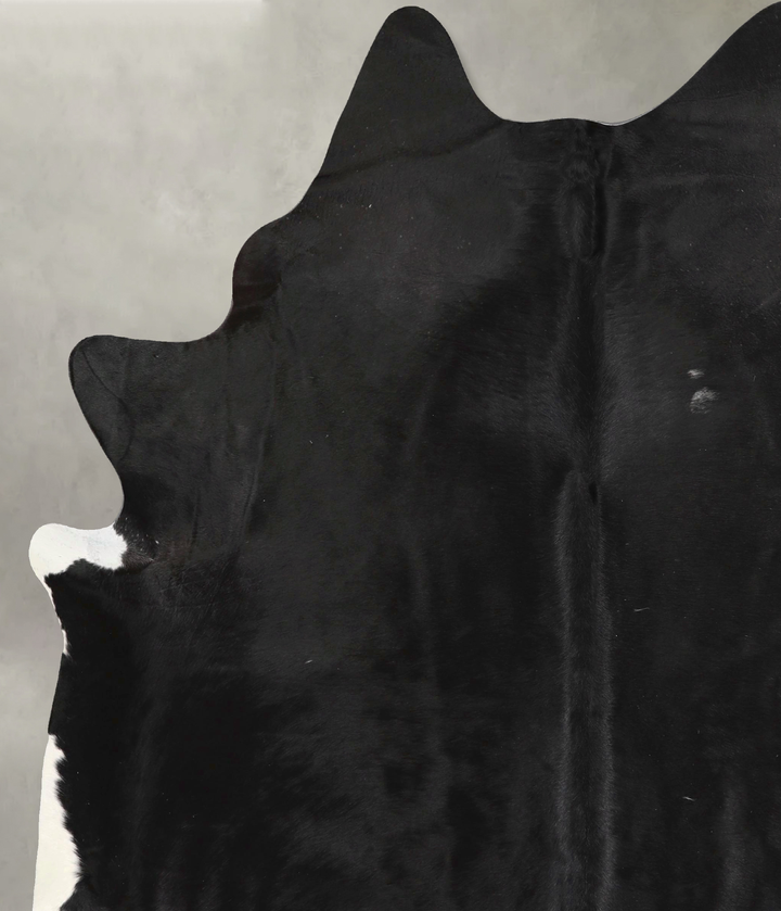 Black and White XX-Large Brazilian Cowhide Rug 7'11"H x 6'4"W #A48948 by Hudson Hides