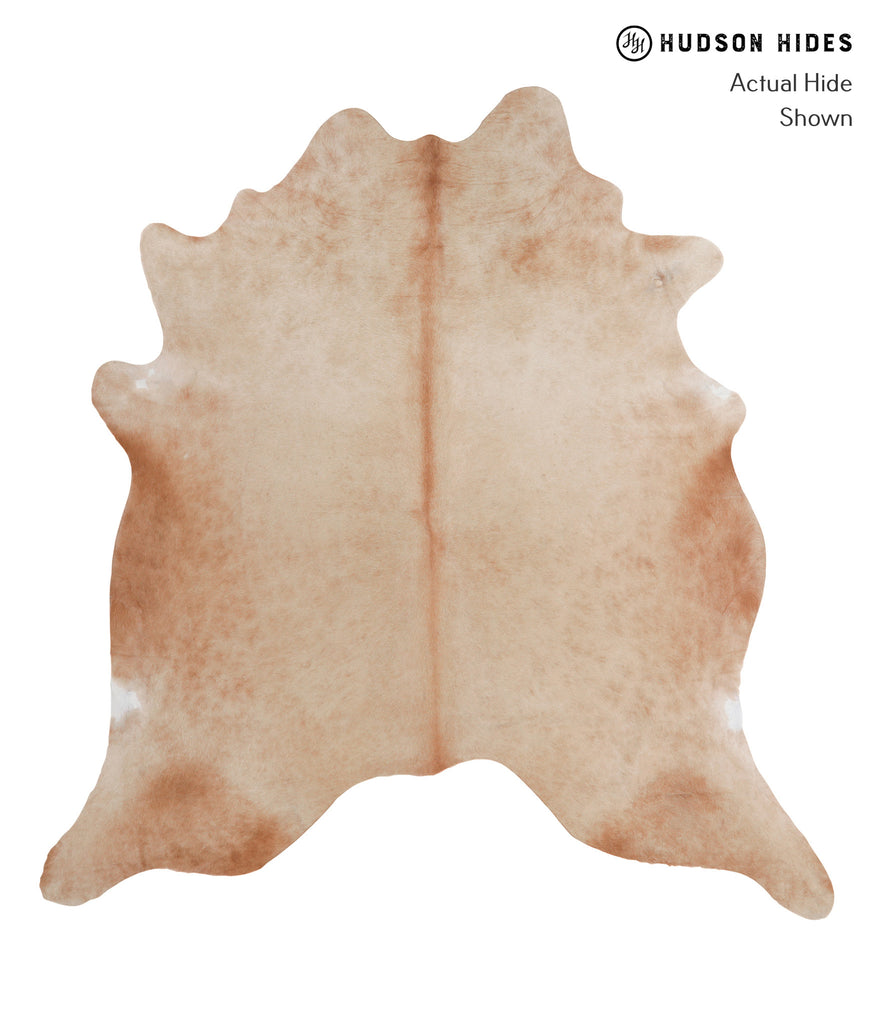 Beige XX-Large Brazilian Cowhide Rug 7'4"H x 6'11"W #A4895 by Hudson Hides
